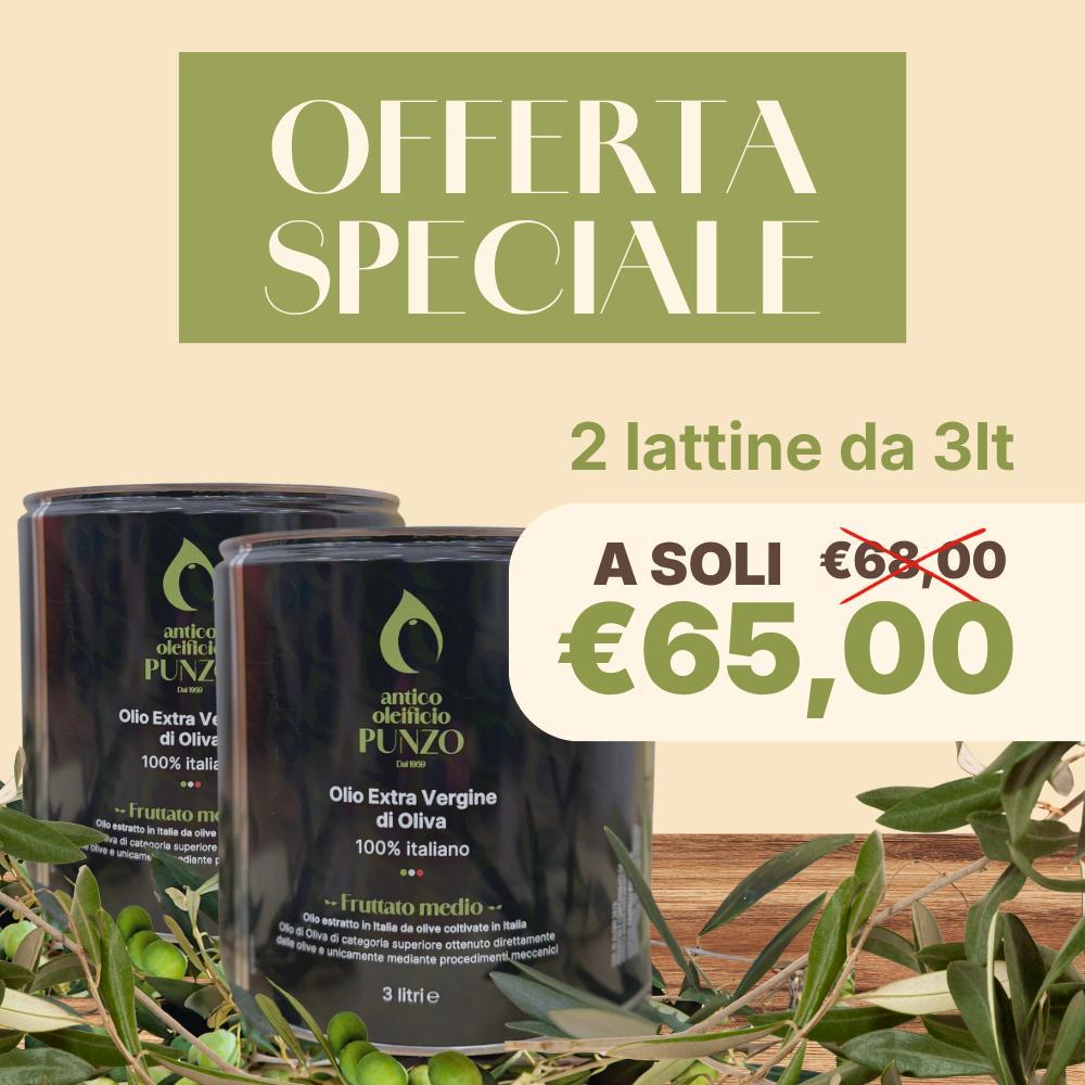 2 lattine - Olio Extra Vergine d’Oliva - 3 Litri