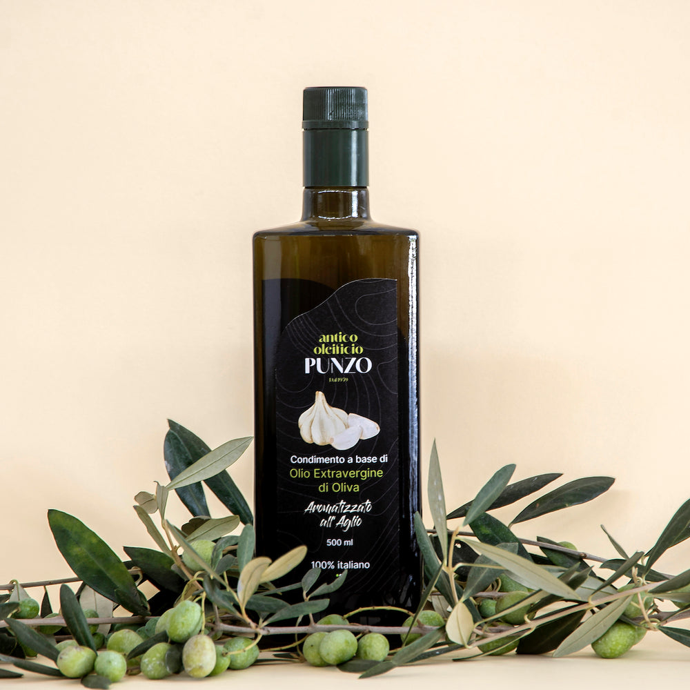 Olio Aromatizzato all'Aglio - Vetro